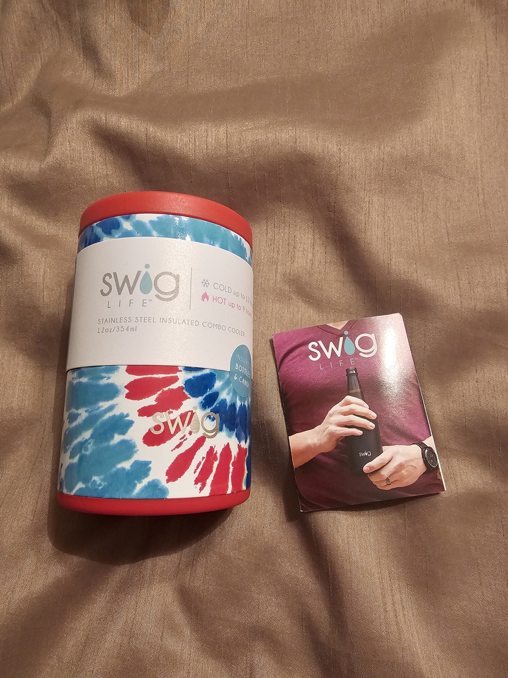 Swig Life Tie-Dye Insulated Combo Cooler - Red & Blue